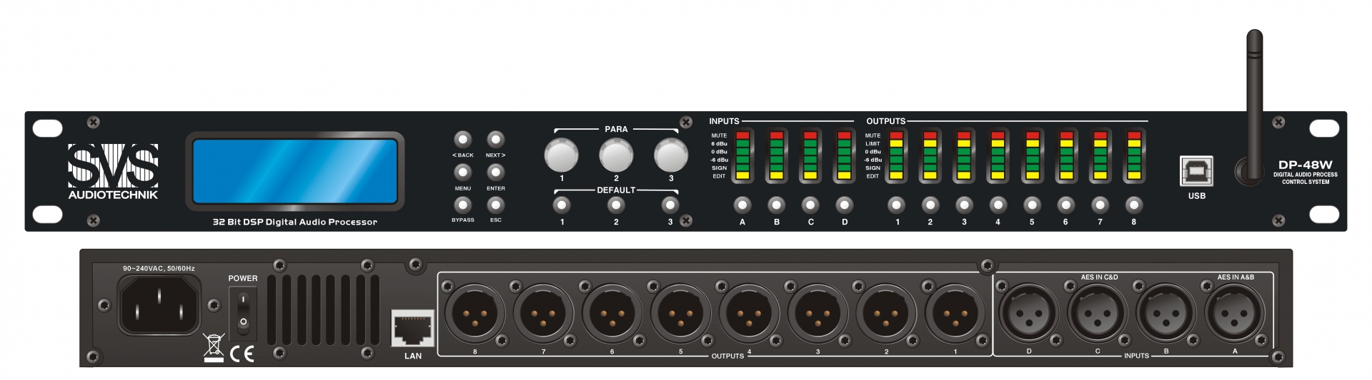 SVS Audiotechnik DP-48W Цифровой процессор: 4 входа 8 выходов в Серове