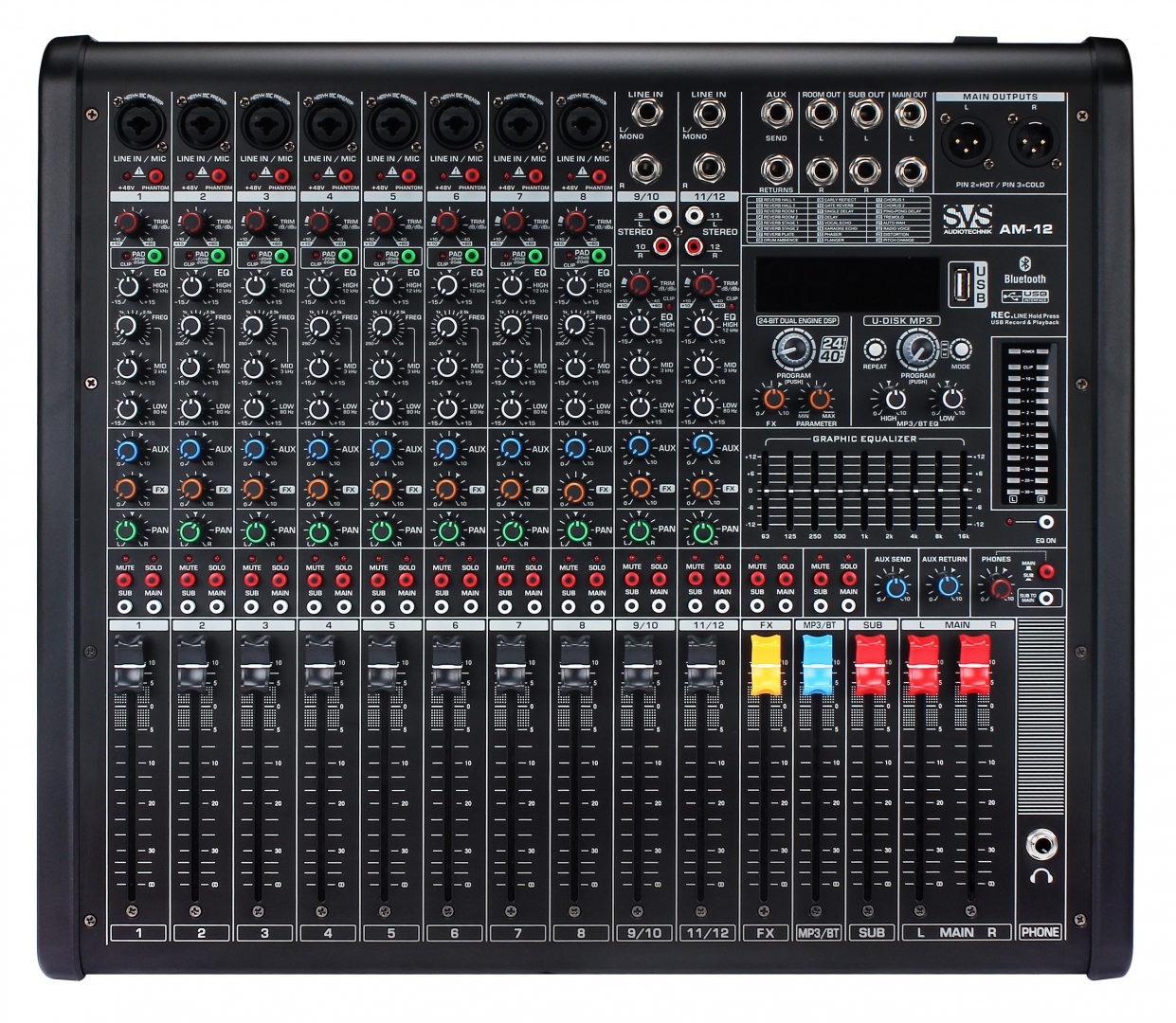 SVS Audiotechnik mixers AM-12 Микшерный пульт аналоговый, 12-канальный в Серове