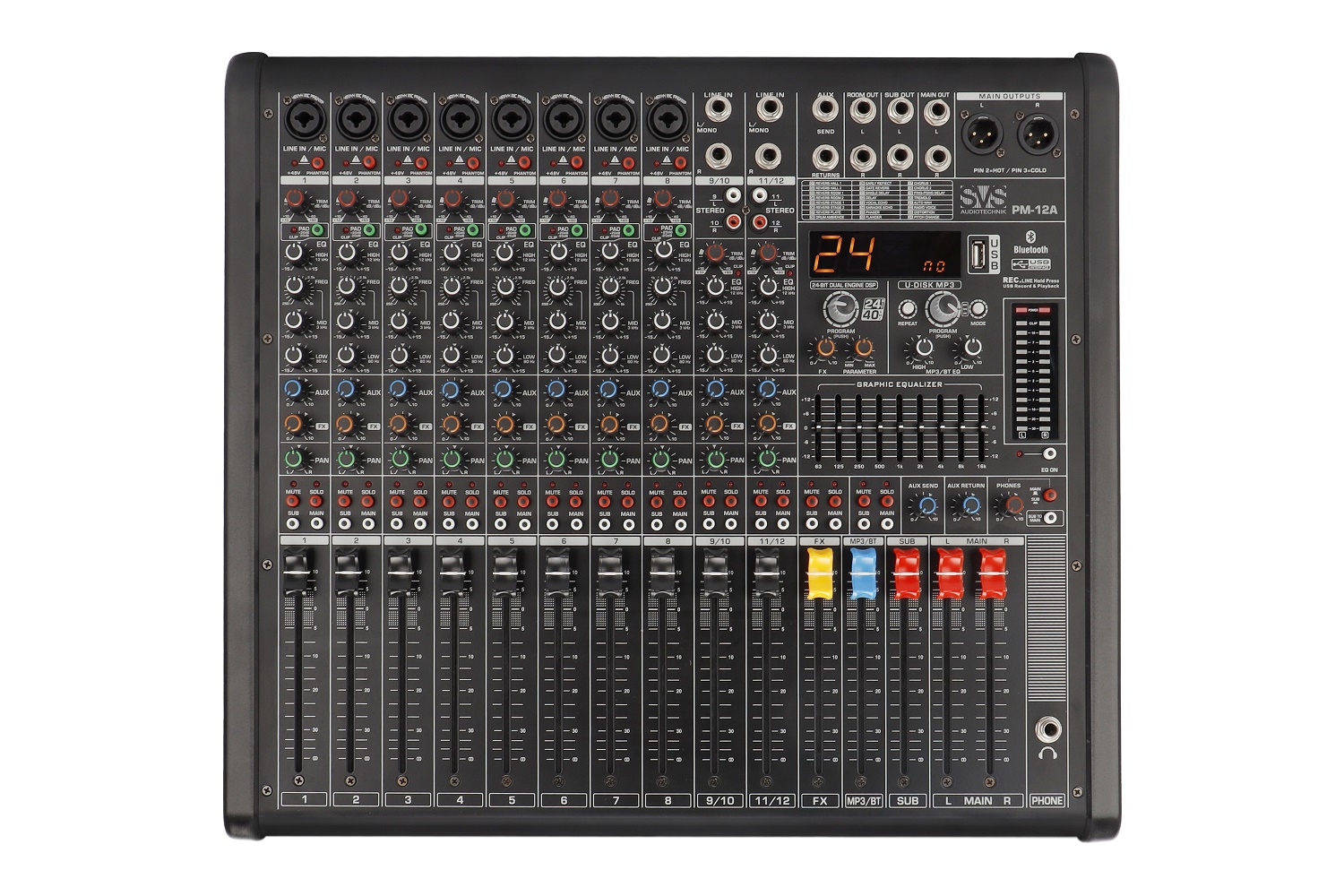 SVS Audiotechnik mixers PM-12A Активный аналоговый микшерный пульт, 12-канальный в Серове